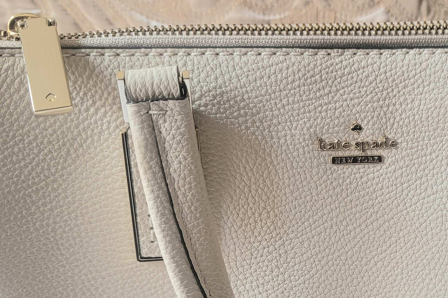 Kate Spade: Cream Leather Handbag