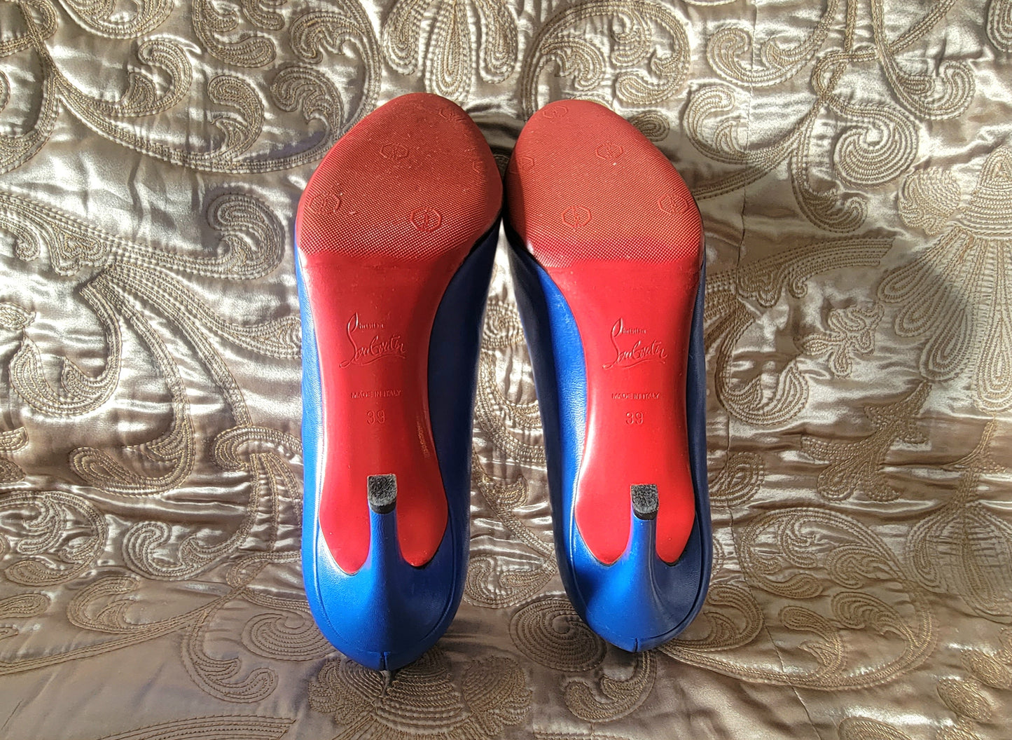 Christian Louboutin: Simple Pump 85 Blue Size 39 - "Like New"