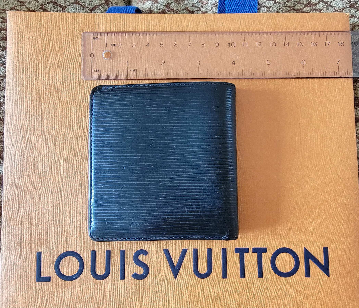 Louis Vuitton: Men's Epi Leather Black Compact Wallet