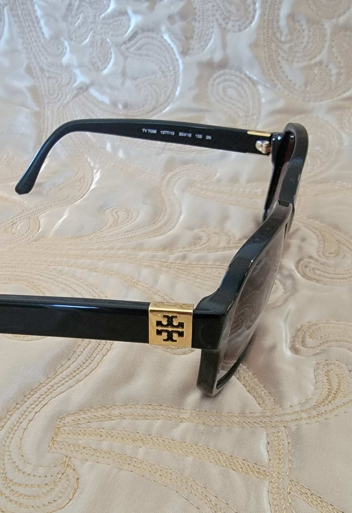 Tory Burch TY7098 Black Rectangle Sunglasses