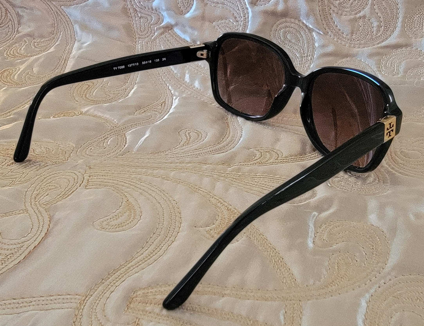 Tory Burch TY7098 Black Rectangle Sunglasses