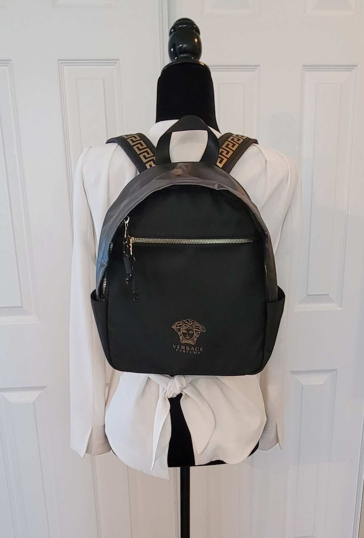 Versace Parfums: Backpack Black - NEW no tags – Prime Consign