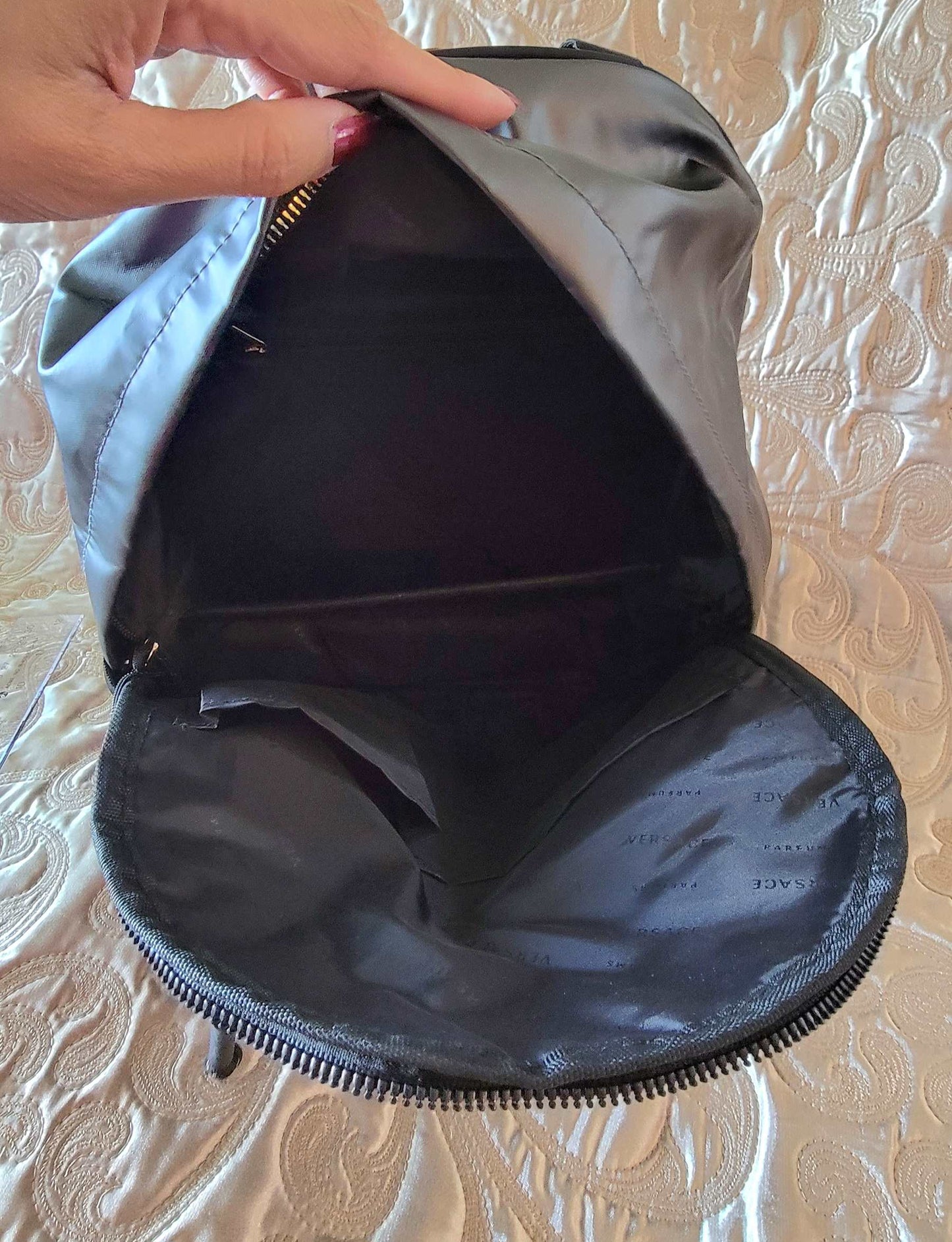 Versace Parfums: Backpack Black - NEW no tags