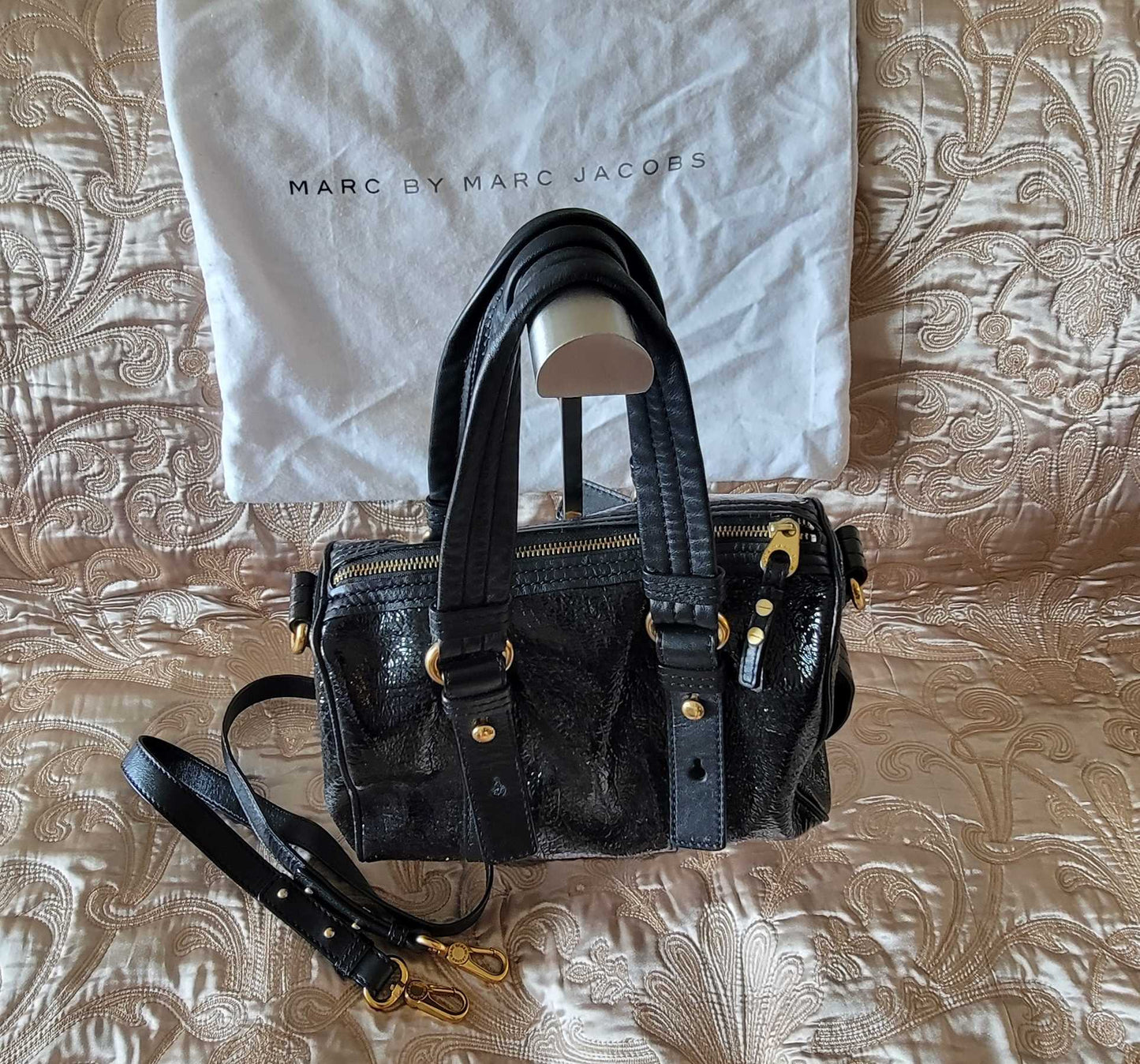 Marc by Marc Jacobs: Shiny Crinkle Leather Black