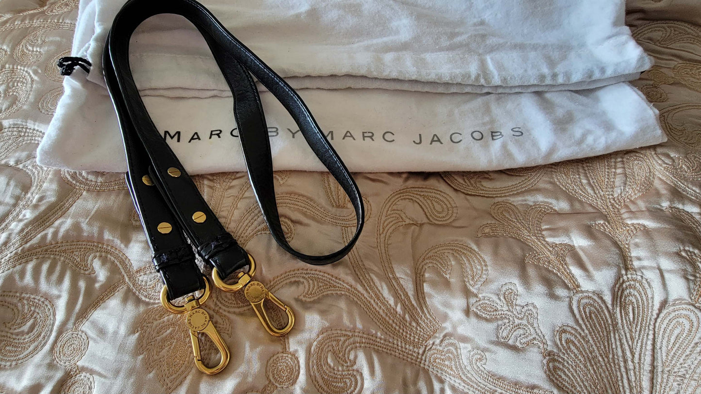 Marc by Marc Jacobs: Shiny Crinkle Leather Black