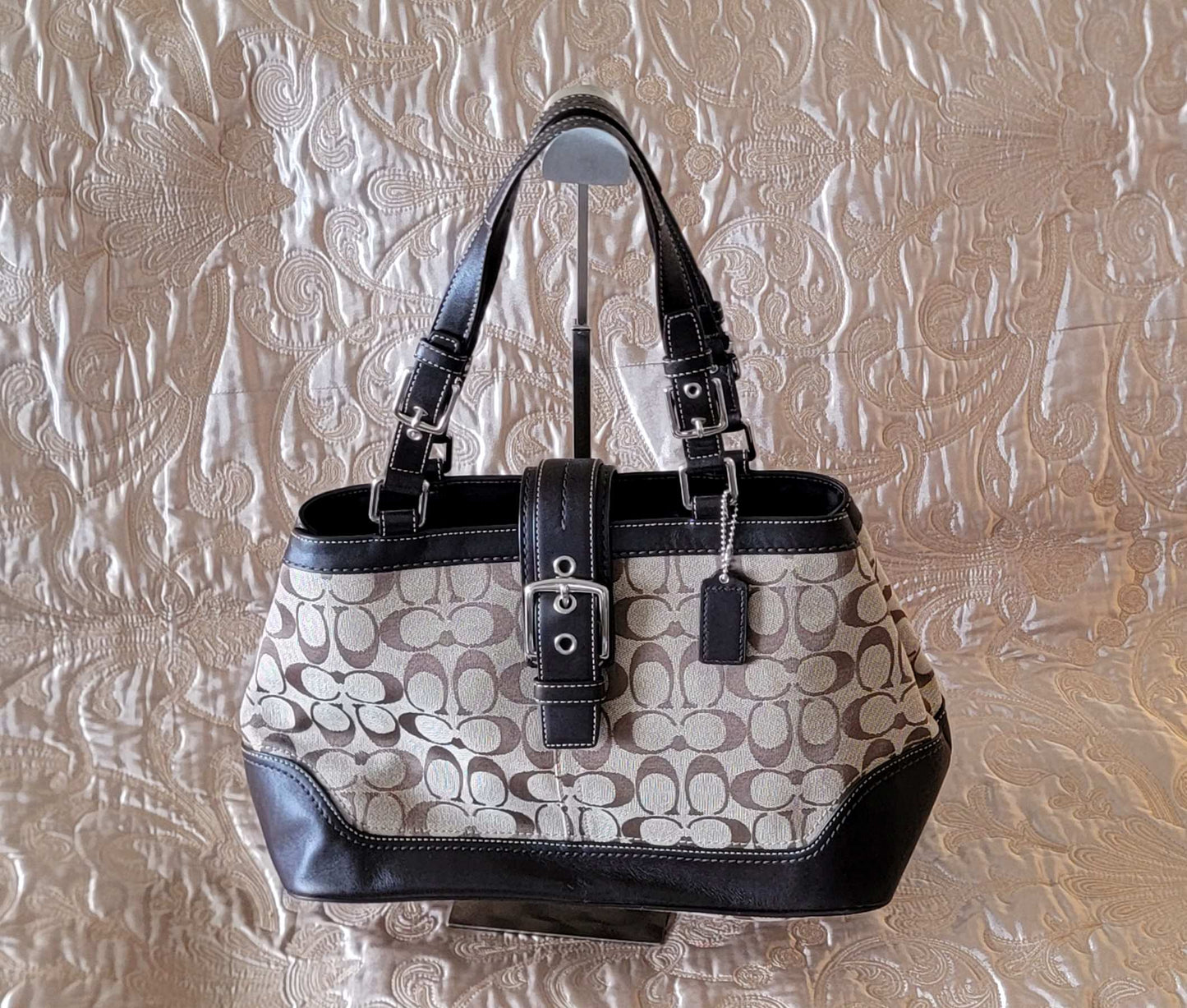 Coach: Signature Jacquard Fabric Shoulder Bag - "Like new"