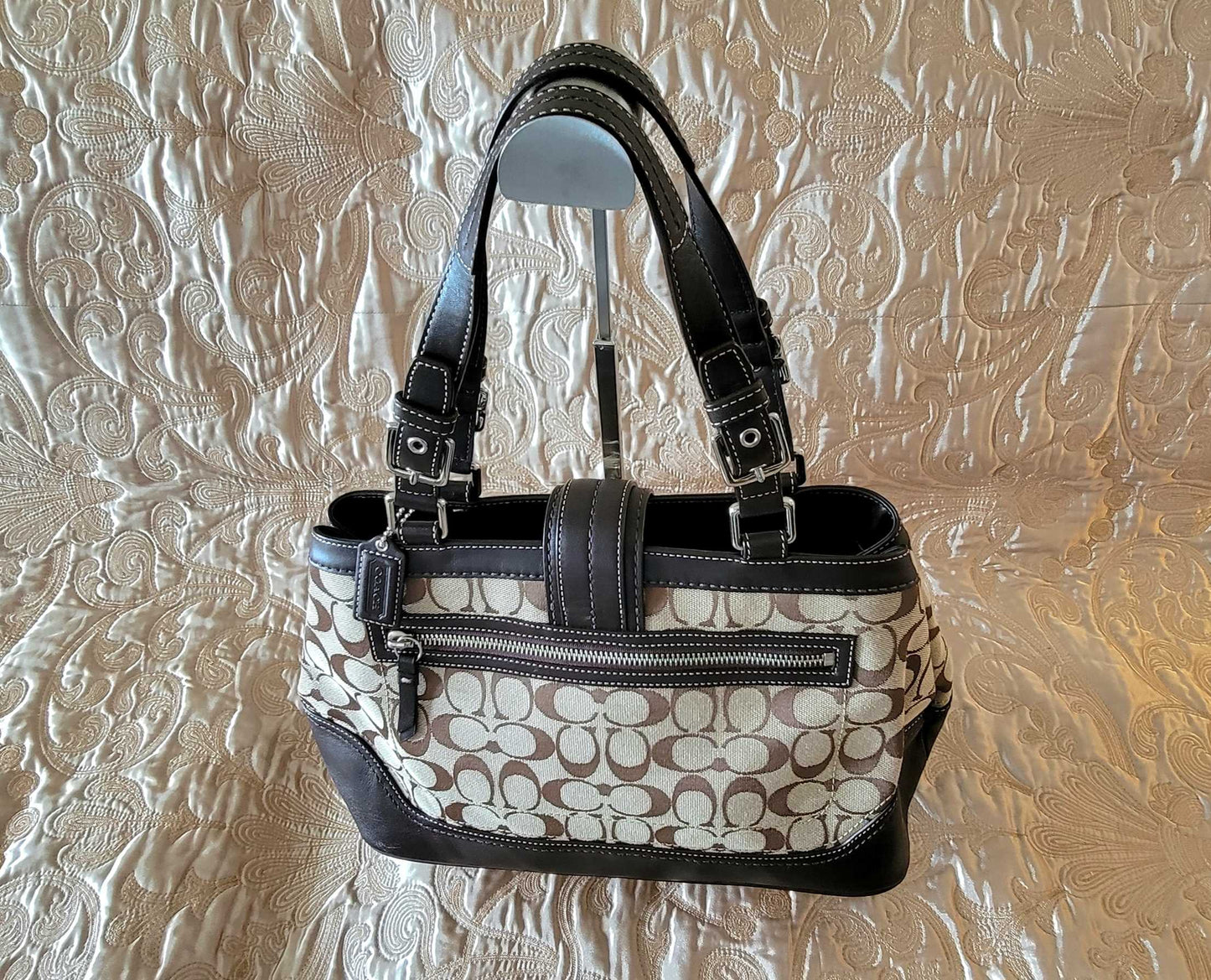 Coach: Signature Jacquard Fabric Shoulder Bag - "Like new"