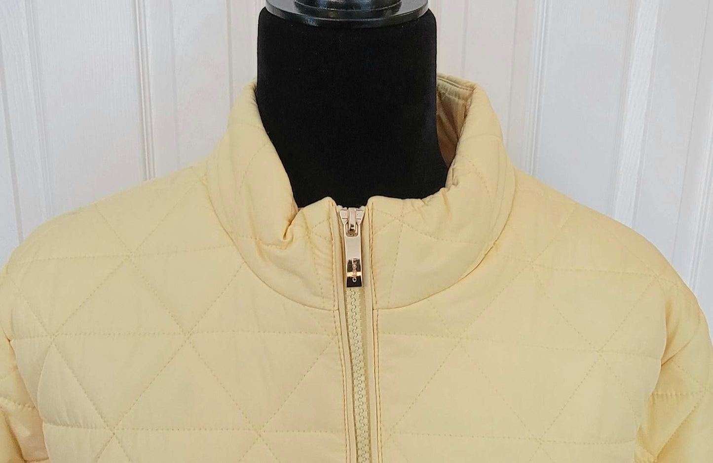 Olsen: Quilted Yellow Jacket XL/16 Water Repellant - NEW WITH TAGS