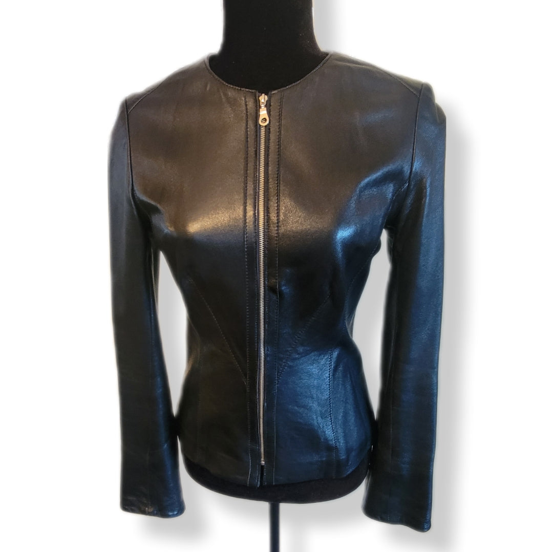 Danier Women's Italian Leather Jacket Black XS